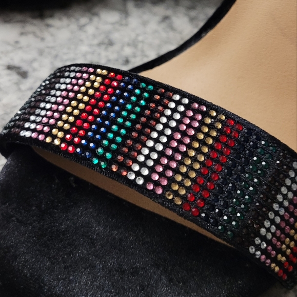 Torrid 8.5 Staci Velvet Rhinestone Heels - Picture 7 of 13